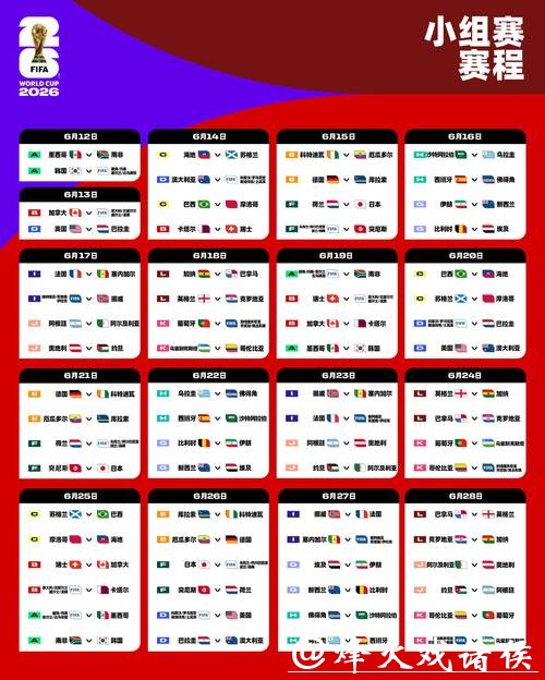 2026世界杯直播：赛程安排一键查看